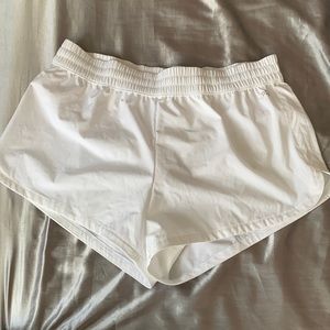White DSG workout shorts